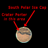 Porter Crater on Mars