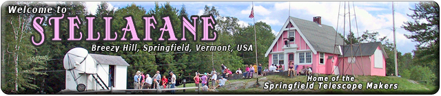 Stellafane Home Page Header