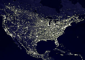 North America at Night