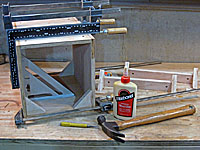 Glueing up the Cradle