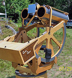 Binoculars on Integrated Chair Mount