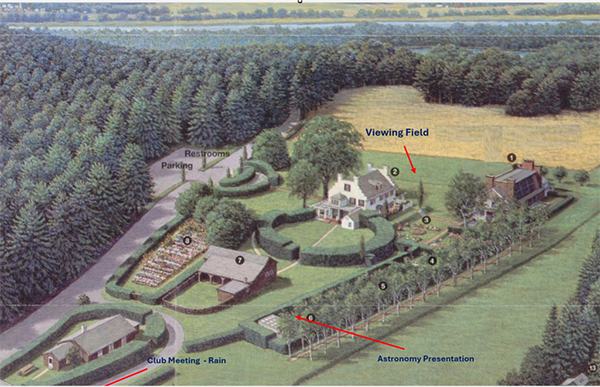 St-Gaudens National Historic Park/ Star-Party Map