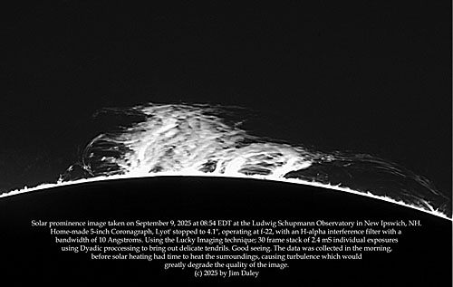 Jim Daley H-alpha Solar Prominence