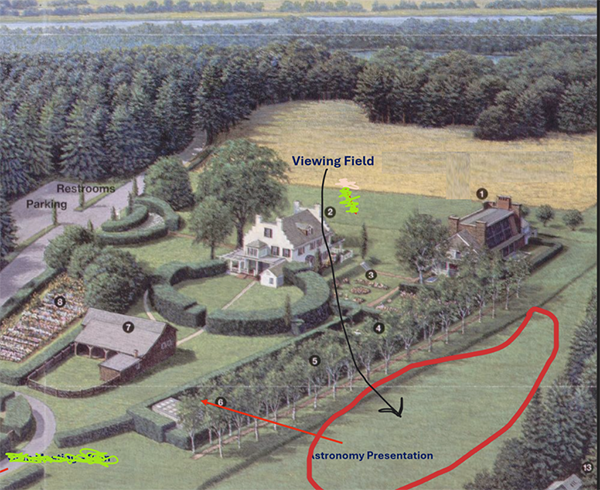 St-Gaudens National Historic Park/ Star-Party Map
