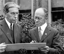 James Hartness & Russell Porter in Springfield, VT, September 1920
